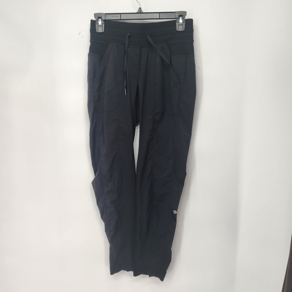 Lululemon Street To Studio Pant II Unlined 28 Black Elastic Waist Drawstring 4
